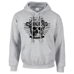 Zeige Details für TRUE LOVE IS SUICIDE - HOODY (grau) Bild von TRUE LOVE IS SUICIDE - HOODY (grau)