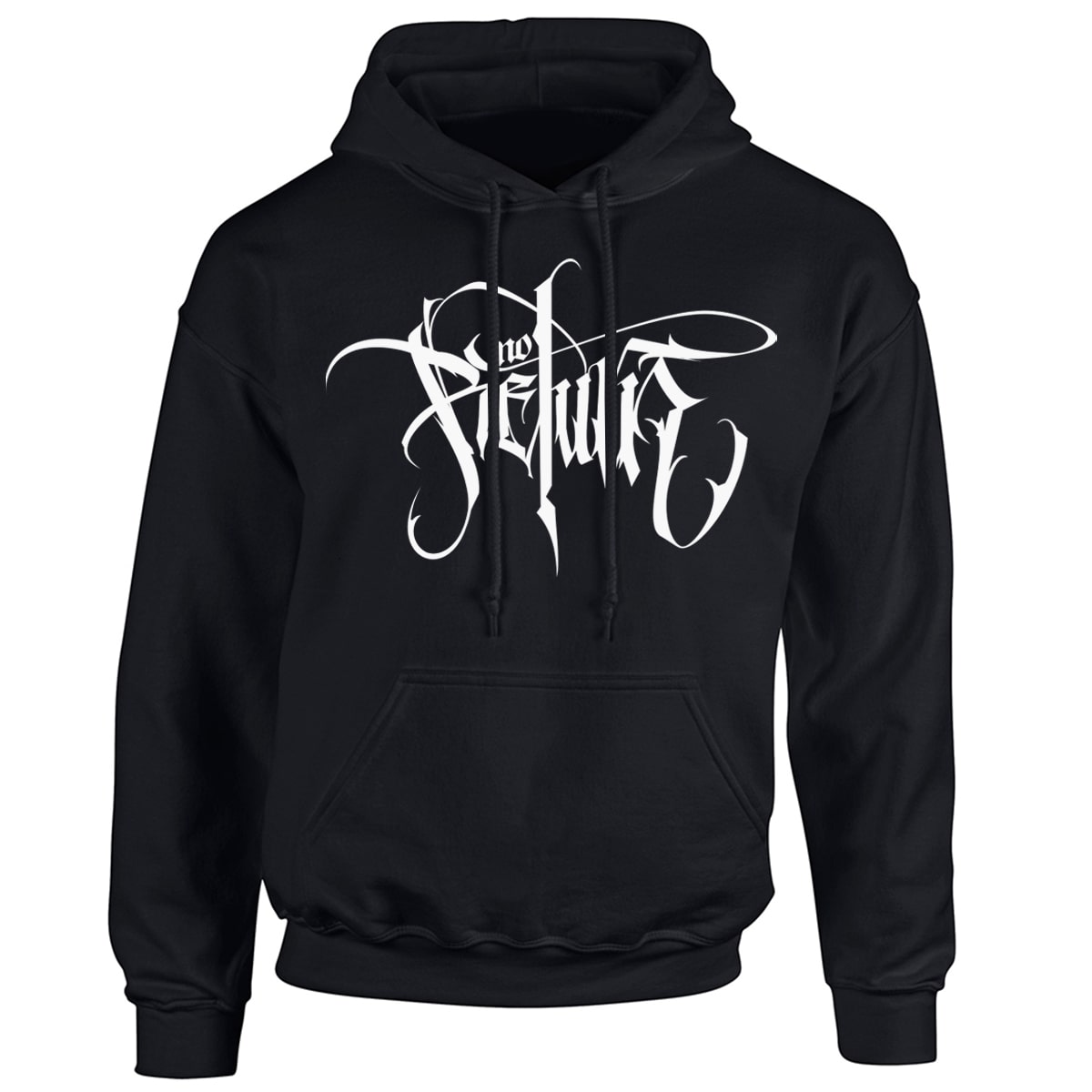 Bild von 'NO RETURN' KALLIGRAPHIE - HOODY [schwarz]